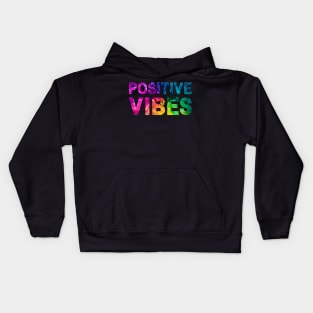 Positive Vibes Colorful Flower Kids Hoodie